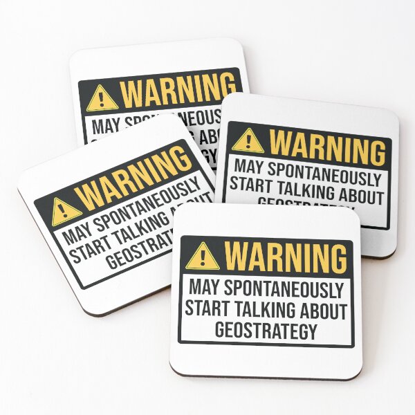 Item preview, Geostrategy Funny Warning For Geostrategist designed and sold by woodesigner.