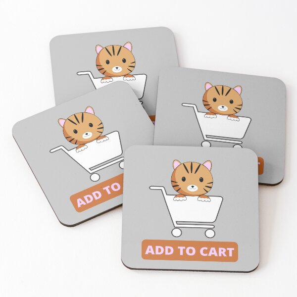 Item preview, Add To Cart (Cat and Cart). designed and sold by JockArts.