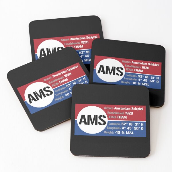Item preview, AMS Amsterdam Schiphol Netherlands - Block Design designed and sold by FouDeeziner.