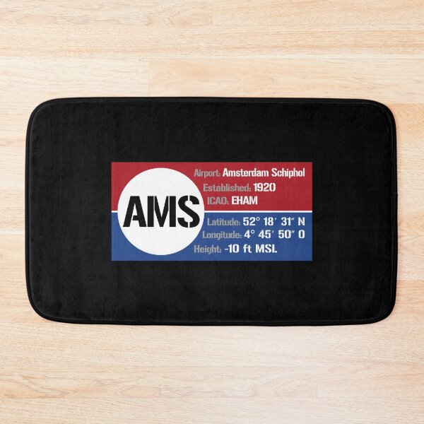 Item preview, AMS Amsterdam Schiphol Netherlands - Block Design designed and sold by FouDeeziner.
