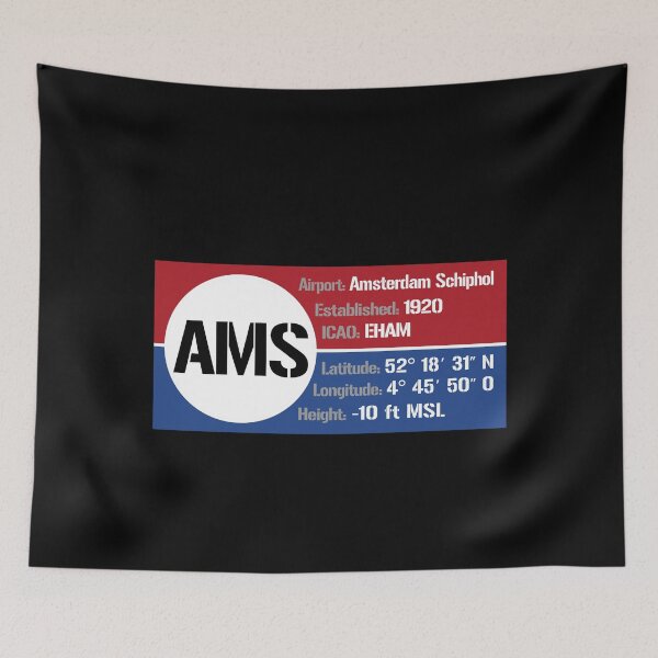 Item preview, AMS Amsterdam Schiphol Netherlands - Block Design designed and sold by FouDeeziner.