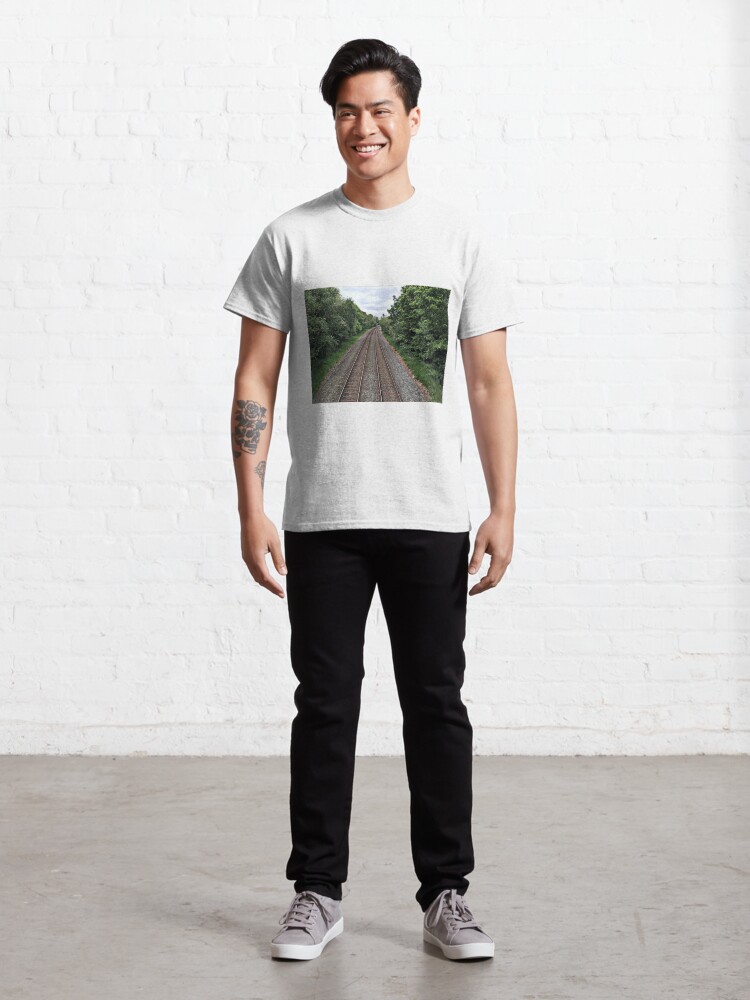 Alternate view of Train in the distance Classic T-Shirt