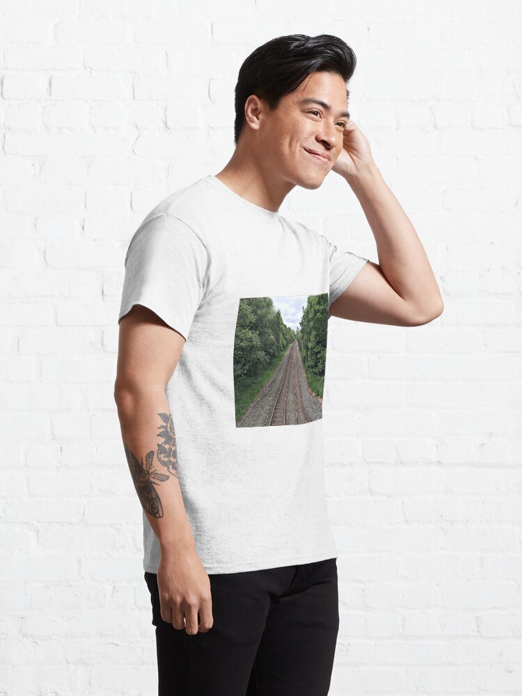 Alternate view of Train in the distance Classic T-Shirt