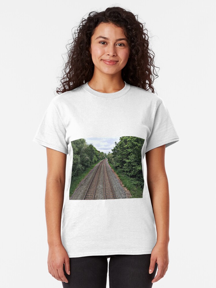 Alternate view of Train in the distance Classic T-Shirt