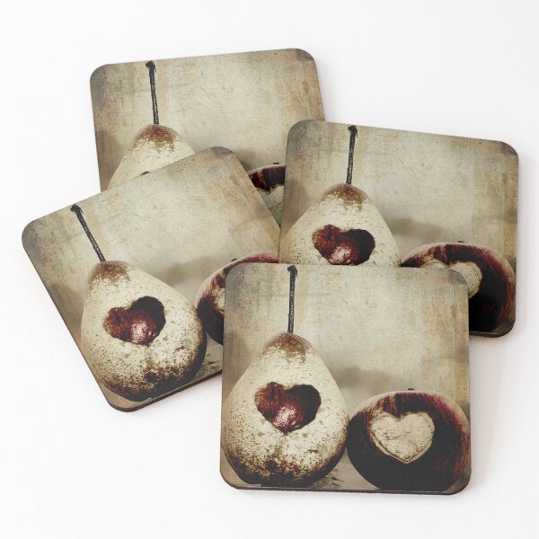 Item preview, Apple and Pear - Love Hearts - Food Photography designed and sold by Ingrid Beddoes Photography.
