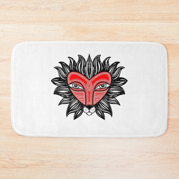 Item preview, Lion face heart designed and sold by lex-sky.