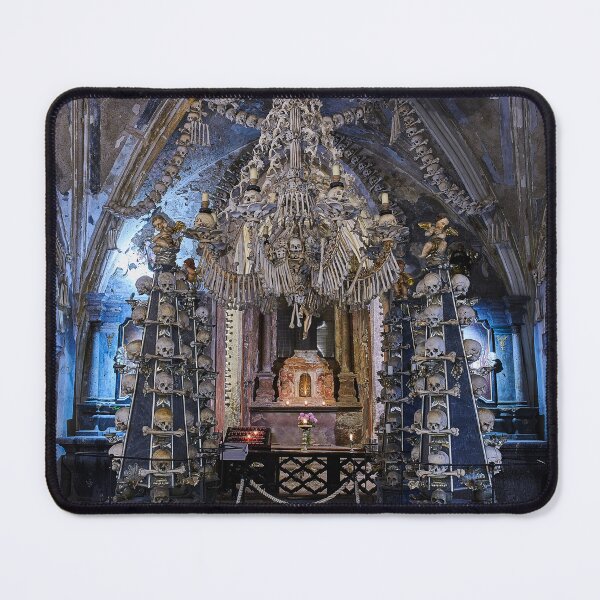 Item preview, Sedlec Ossuary Interior Photo Art, Skull Bone Church designed and sold by Sedlec Ossuary Project.