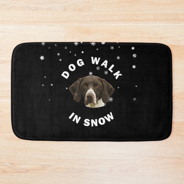 Item preview, GSP Dog Walk In Snow  designed and sold by apuppyfeed.