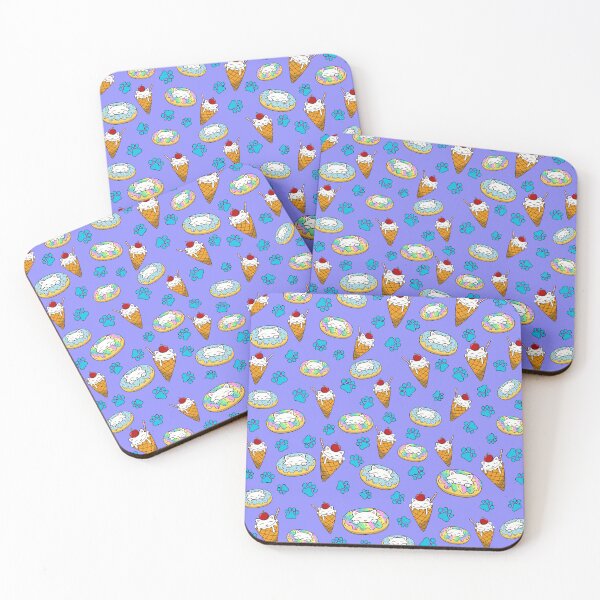 Item preview, Cute cats and ice cream Pattern designed and sold by Purr95.