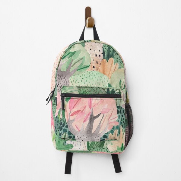 Item preview, Watercolor Green Pink Mountain Trees pattern designed and sold by jwebmarket.
