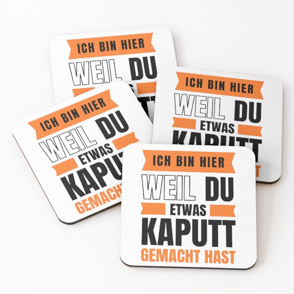 Artikelvorschau, Ich bin hier, weil du etwas kaputt gemacht hast entworfen und verkauft von trendingatees.