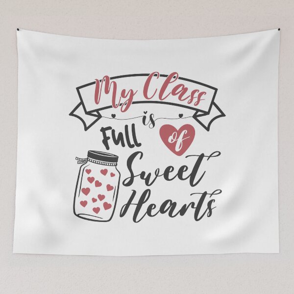 Item preview, Class is Full of Sweet Hearts  designed and sold by Ala Muk.