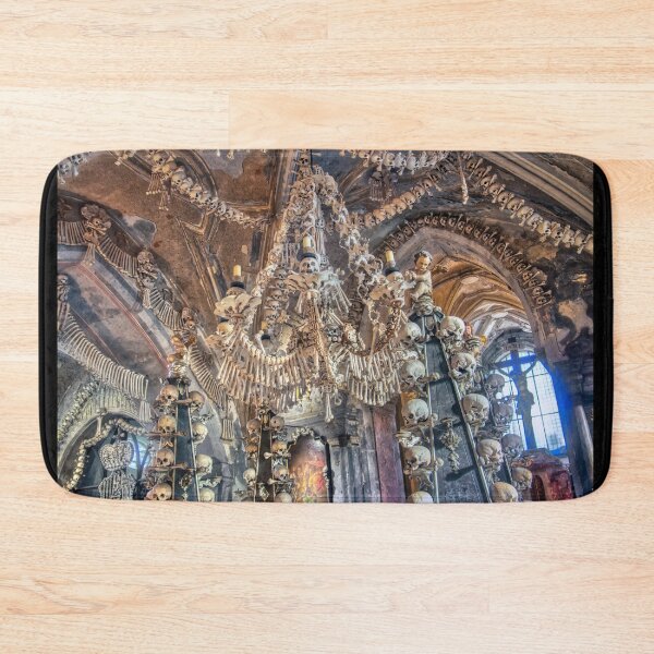 Item preview, Sedlec Ossuary Interior Photo Art, Skull Bone Church designed and sold by Sedlec Ossuary Project.
