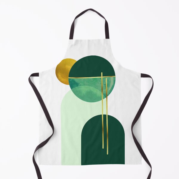 Item preview, Emerald Green Bauhaus Geometric Art designed and sold by SpaceEnhance.