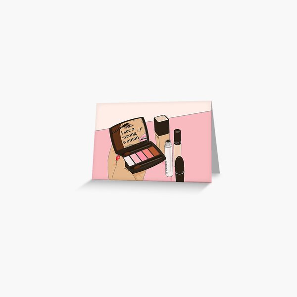 I see a strong woman by Sasa Elebea Greeting Card