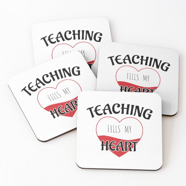 Item preview, Teacher Valentine Teaching Fills My Heart Teacher designed and sold by budooShop.