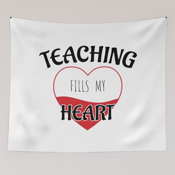 Item preview, Teacher Valentine Teaching Fills My Heart Teacher designed and sold by budooShop.