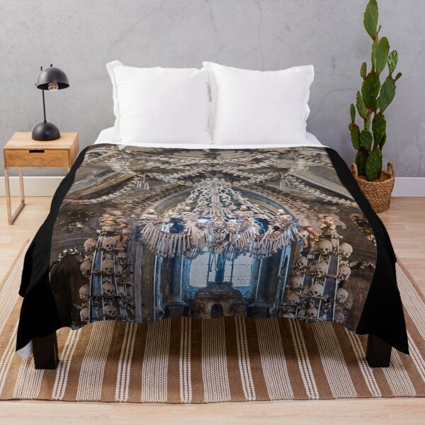 Item preview, Sedlec Ossuary Interior Photo Art, Skull Bone Church designed and sold by Sedlec Ossuary Project.