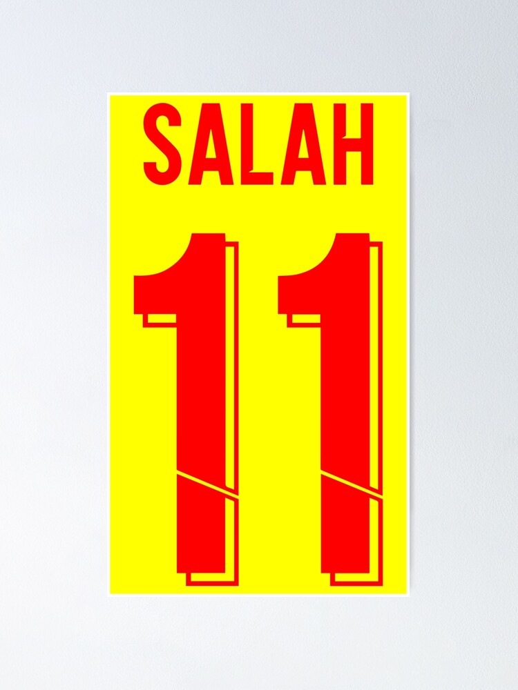 Mohamed Salah Shirt Poster Liverpool 21/22 Retro Artwork 