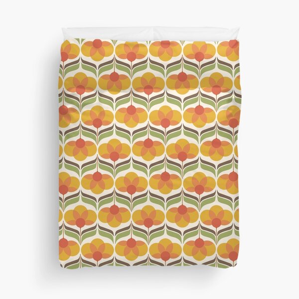 Item preview, Blomma, Vintage 70s Flower Pattern designed and sold by BesanoStyle.