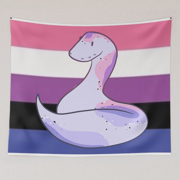Item preview, genderfluid snake designed and sold by Drawingsnake.