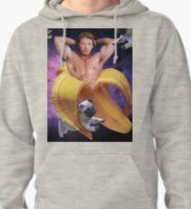 Banana Pratt in the Sky with Pugs Pullover Hoodie