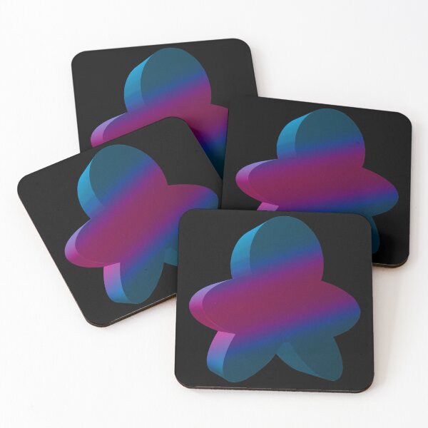 Item preview, Cyan Purple Blue Meeple (Favorite Player Color) designed and sold by SassyClassyMe.