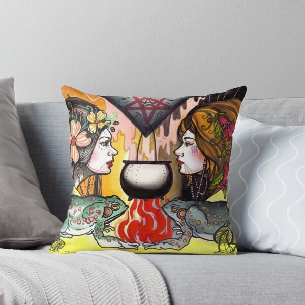 Item preview, witching hour, witches with toads and pentagram designed and sold by resonanteye.