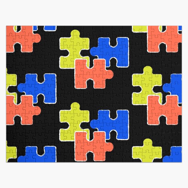 Item preview, Jigsaw puzzle pieces Colored  designed and sold by Rainbows Rock.