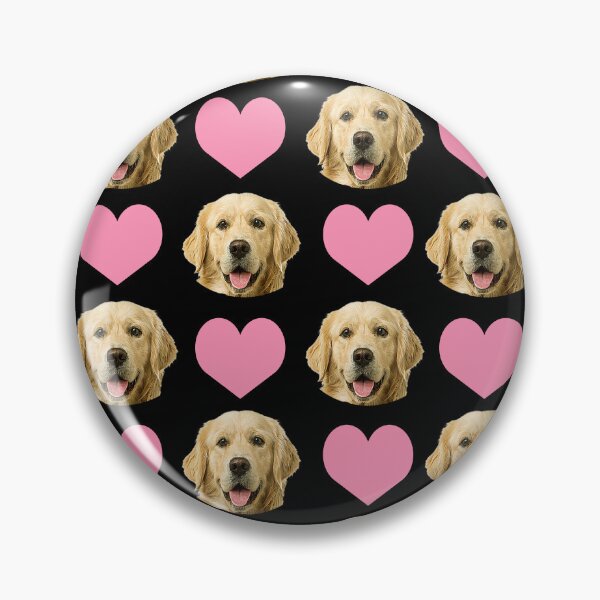Item preview, cute golden retriever dog face heart pattern funny golden retriever valentines day gift designed and sold by alaechamlal.
