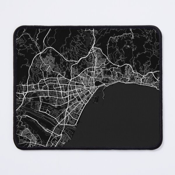 Item preview, Malaga City Map of Andalusia, Spain - Full Moon designed and sold by deMAP.