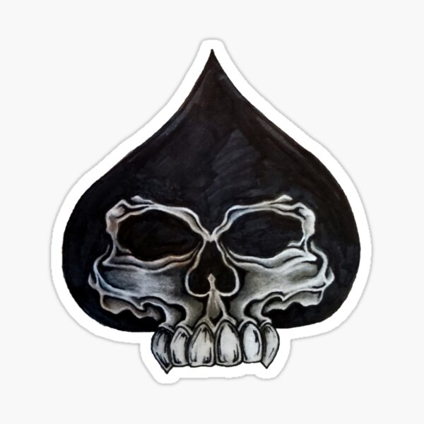 Ace of spades Sticker for Sale by Gurpreet Singh