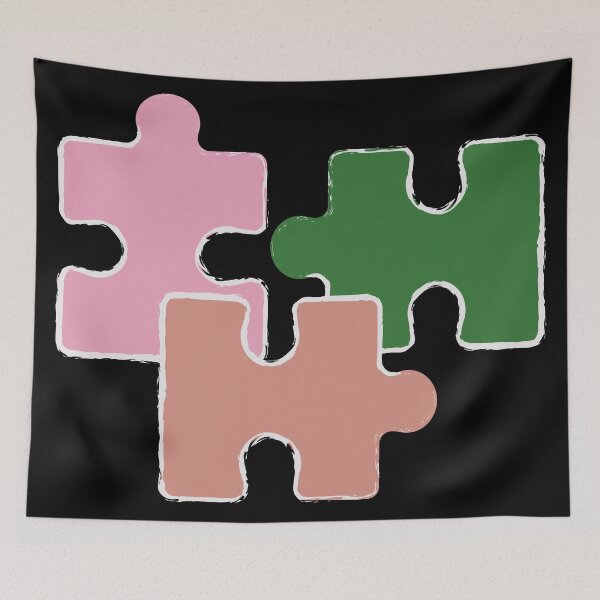 Item preview, Jigsaw puzzle pieces Colored  designed and sold by Rainbows Rock.