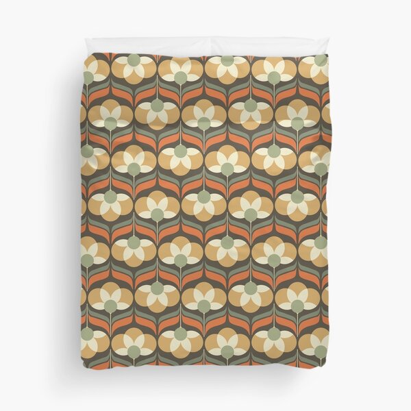 Item preview, Blomma, Vintage 70s Flower Pattern designed and sold by BesanoStyle.