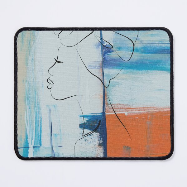 Item preview, Blue-Brown- Abstract Nubian Art designed and sold by LaceRenee.
