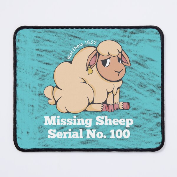 Item preview, Missing Sheep Serial Number 100 - Bible Matthew 18 Verse 22 Parable of The Lost Sheep designed and sold by MJDezigns.