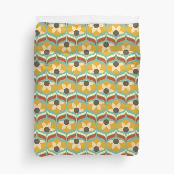 Item preview, Blomma, Vintage 70s Flower Pattern designed and sold by BesanoStyle.