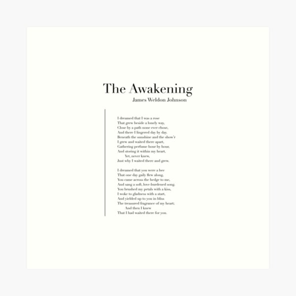Item preview, The Awakening by James Weldon Johnson designed and sold by wisemagpie.