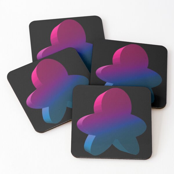 Item preview, Purple Pink Cyan Blue Meeple (Favorite Player Color) designed and sold by SassyClassyMe.