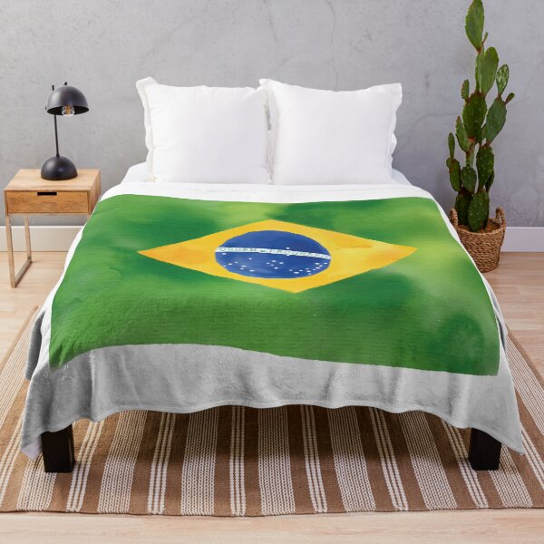 Item preview, Brazilian Flag Watercolor Design designed and sold by enzoblszk.