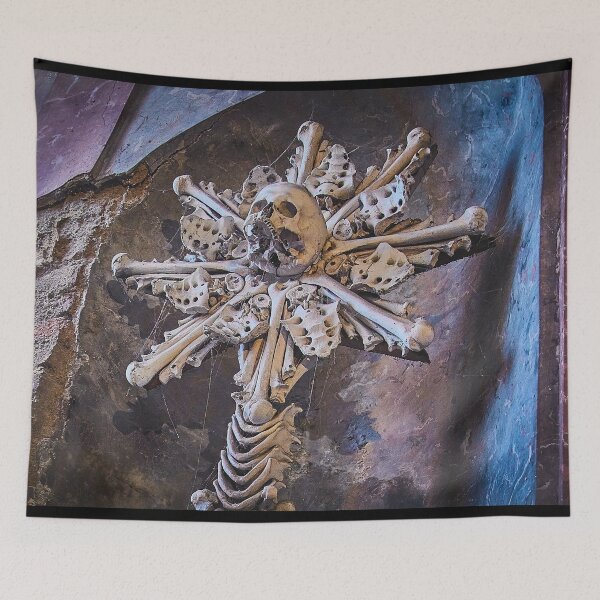 Item preview, Sedlec Ossuary Monstrance Photo Art, Skull Bone Church designed and sold by Sedlec Ossuary Project.