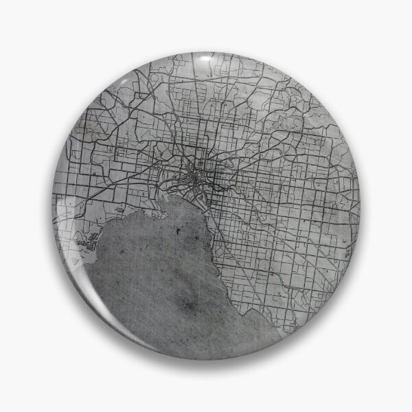 Item preview, Melbourne, Australia, mapa de calles de la ciudad designed and sold by creative-athome.