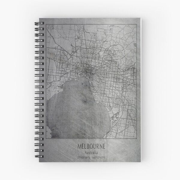 Item preview, Melbourne, Australia, mapa de calles de la ciudad designed and sold by creative-athome.