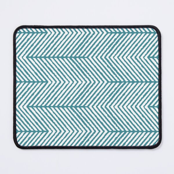 Item preview, Aqua and White Diagonal Chevron Stripe Pattern - Krylon 2022 Color of the Year Satin Rolling Surf designed and sold by ColorOfTheYears.