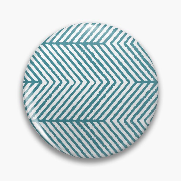 Item preview, Aqua and White Diagonal Chevron Stripe Pattern - Krylon 2022 Color of the Year Satin Rolling Surf designed and sold by ColorOfTheYears.