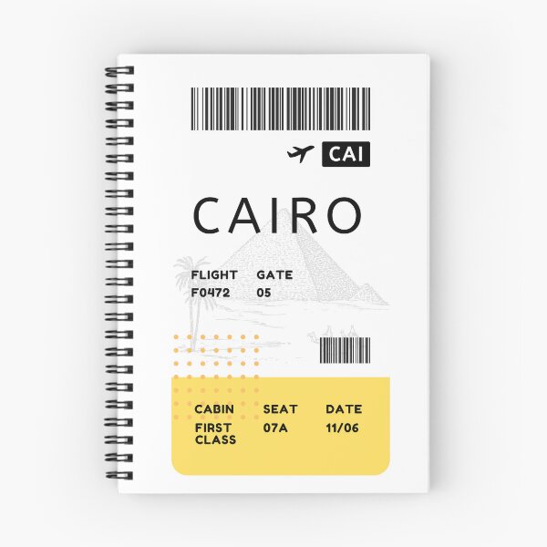 Item preview, CAIRO, EGYPT Plane ticket designed and sold by Rocky Designs.