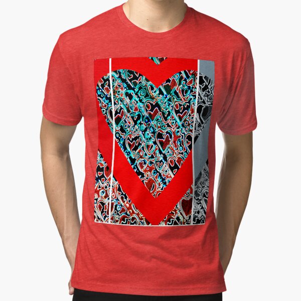 Hearts a plenty x 3 Tri-blend T-Shirt