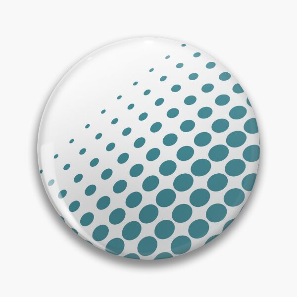 Item preview, Aqua and White Halftone Polka Dot Pattern - Krylon 2022 Color of the Year Satin Rolling Surf designed and sold by ColorOfTheYears.