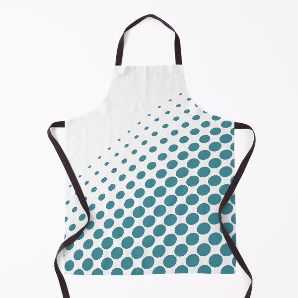 Item preview, Aqua and White Halftone Polka Dot Pattern - Krylon 2022 Color of the Year Satin Rolling Surf designed and sold by ColorOfTheYears.
