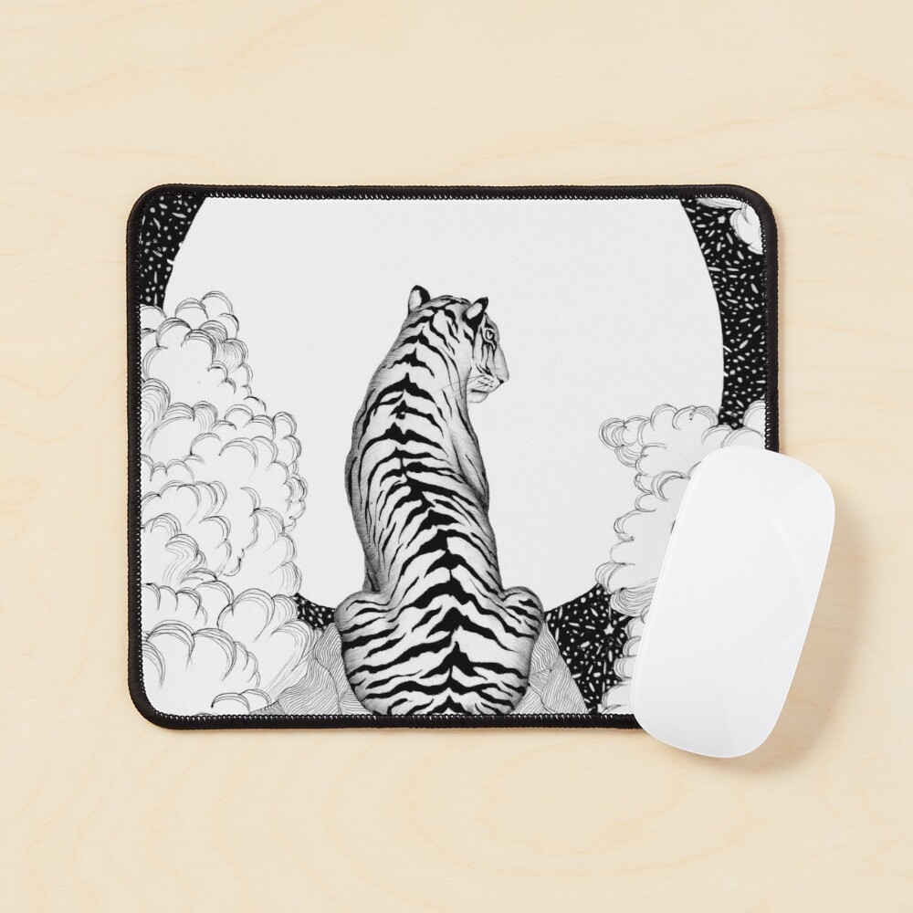 Tiger Moon Mouse Pad